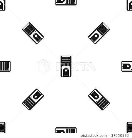 Computer system unit pattern seamless black Computer system unit pattern seamless black 37350583