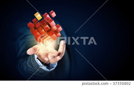 Thinking outside the box as concept Thinking outside the box as concept 37350802