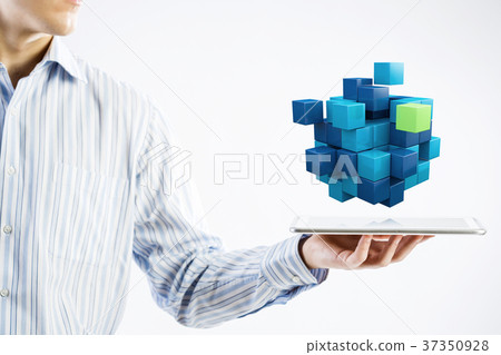 Thinking outside the box as concept 37350928