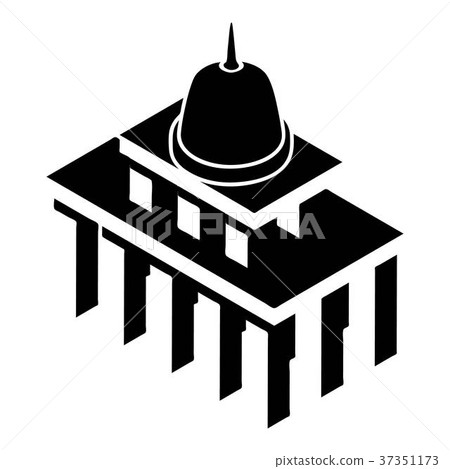 White house usa icon, simple style White house usa icon, simple style 37351173