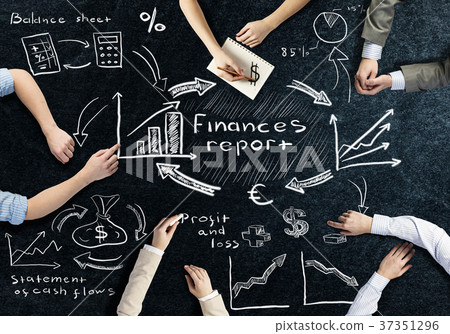 Creative work of business team Creative work of business team 37351296