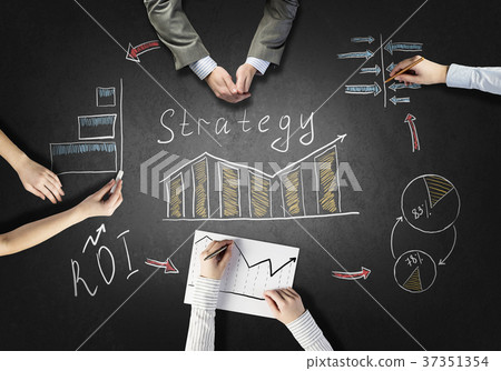 Creative work of business team 37351354