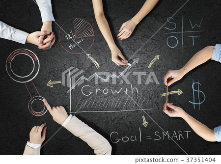 Creative work of business team 37351404