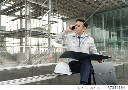 Businessman Construction site Outdoor construction business image Businessman Construction site Outdoor construction business image 37354164