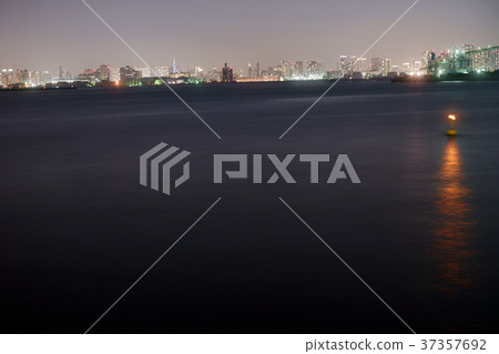 Night view of Tokyo Bay and Tokyo at night 37357692