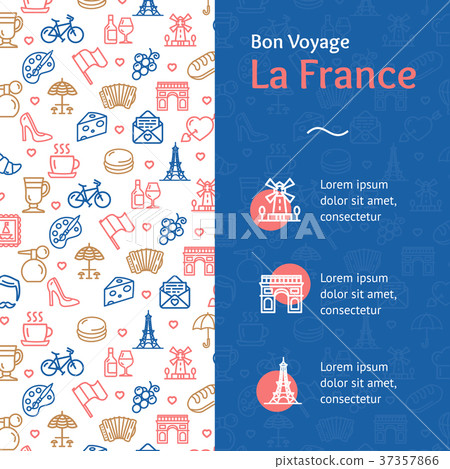 France Travel and Tourism Concept Infographics 37357866