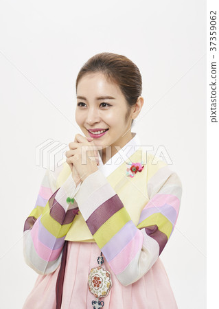 韓服，女，韓國人 37359062