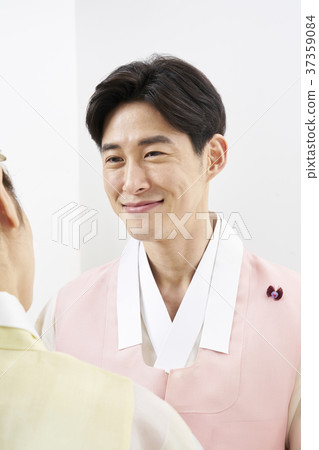 Hanbok, Man, Woman, Korean Hanbok, Man, Woman, Korean 37359084