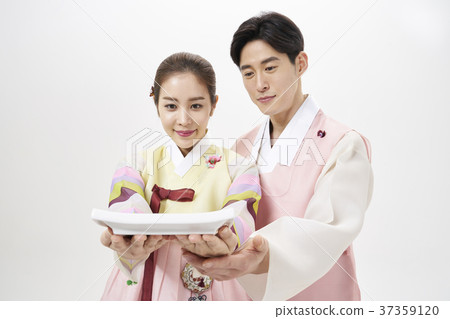 韓服,男人,女人,韓國人 韓服,男人,女人,韓國人 37359120