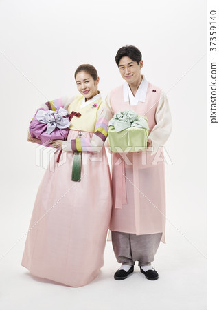 Hanbok, Man, Woman, Korean Hanbok, Man, Woman, Korean 37359140