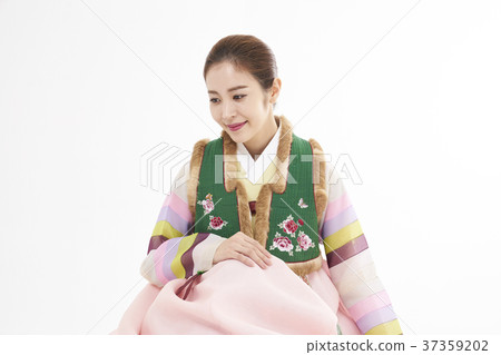 Hanbok, woman, Korean 37359202