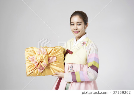 韓服，女，韓國人 37359262