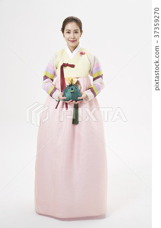 韓服,女,韓國人 韓服,女,韓國人 37359270