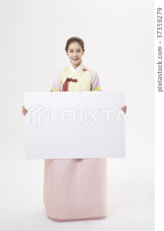韓服,女,韓國人 韓服,女,韓國人 37359279
