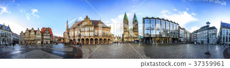Skyline of Bremen main market square, Germany Skyline of Bremen main market square, Germany 37359961