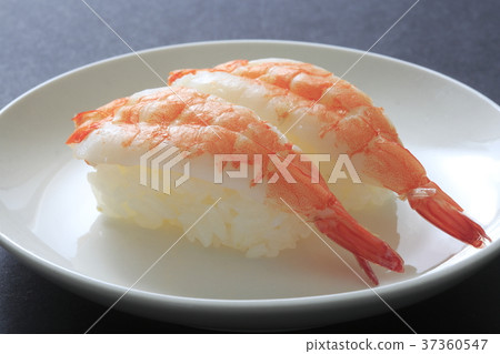 Steamed shrimp sushi image 37360547