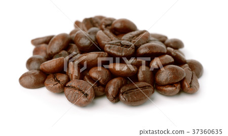 Pile of roast coffee beans 37360635