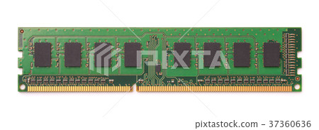 Top view of computer RAM module 37360636