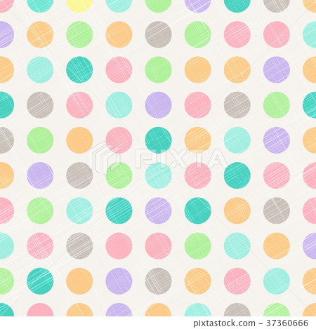 Abstract Vintage Polka Dots Circles Pattern Abstract Vintage Polka Dots Circles Pattern 37360666