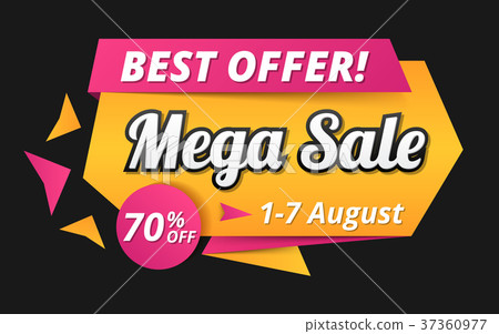 Mega Sale Banner Mega Sale Banner 37360977