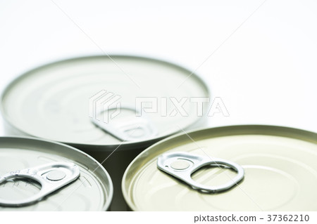 can with ring pull on white background. 37362210