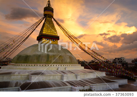 Boudhanath Stupa in the Kathmandu, Nepal Boudhanath Stupa in the Kathmandu, Nepal 37363093