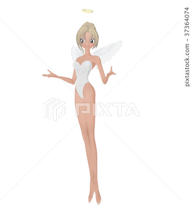 逗人喜愛的天使神仙的神仙perming2DCG例證材料 逗人喜愛的天使神仙的神仙perming2DCG例證材料 37364074