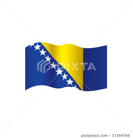 Bosnia and Herzegovina flag, vector illustration Bosnia and Herzegovina flag, vector illustration 37364766