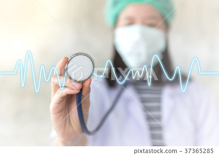 doctor with stethoscope doctor with stethoscope 37365285