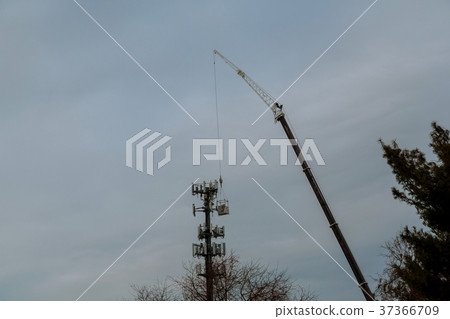 Tower climber and working cellular tower system. Tower climber and working cellular tower system. 37366709