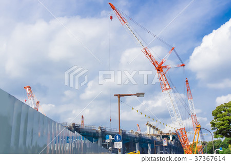 Urban landscape with a large construction site 37367614