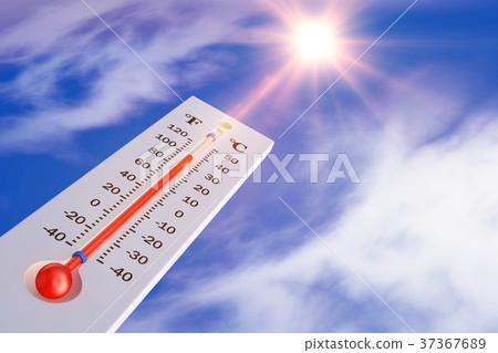 thermometer and sun 37367689