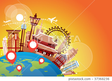 South Korea Landmarks Plane Fly Over Famous Korean South Korea Landmarks Plane Fly Over Famous Korean 37368236