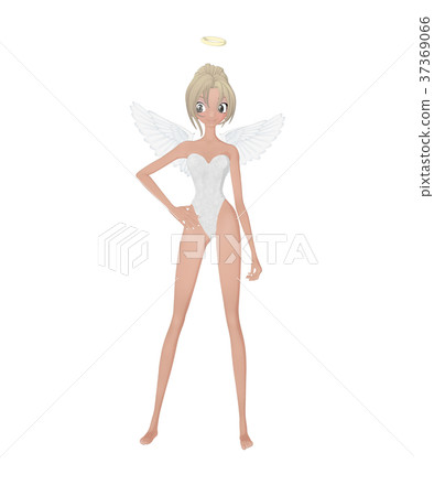 Cute angel fairy fairy perming2DCG illustration material 37369066