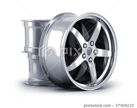 Three car disc on white background 37369220