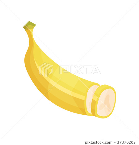 Fresh sliced banana fruit cartoon vector Fresh sliced banana fruit cartoon vector 37370202