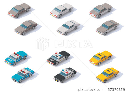 Vector isometric cars set Vector isometric cars set 37370859