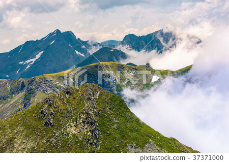 rising clouds over the Fagaras mountains rising clouds over the Fagaras mountains 37371000