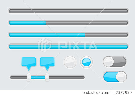 Web elements - sliders, toggle switch buttons 37372959
