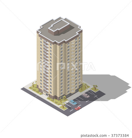 Residential building with parking Residential building with parking 37373384