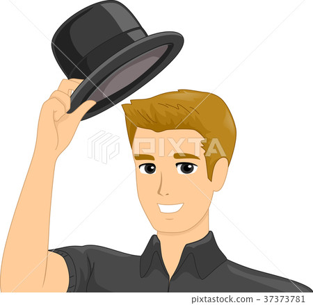 Man Gesture Hats Off Man Gesture Hats Off 37373781