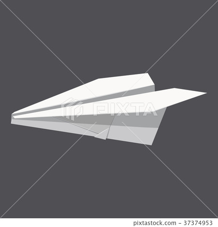 Origami paper plane concept background, realistic style 37374953