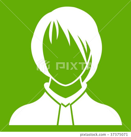 Woman icon green 37375071