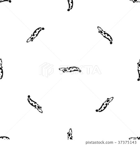 Anarhichas fish pattern seamless black Anarhichas fish pattern seamless black 37375143