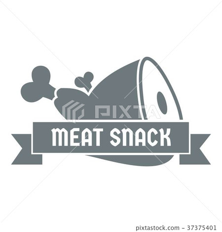 Meat logo, simple gray style Meat logo, simple gray style 37375401