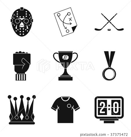 Champ icons set, simple style - Stock Illustration [37375472] - PIXTA