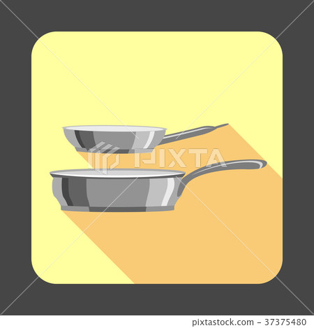 Pan set concept background, cartoon style 37375480