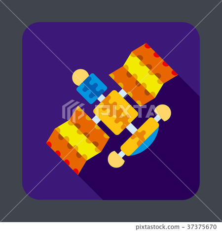 Satellite concept background, cartoon style 37375670