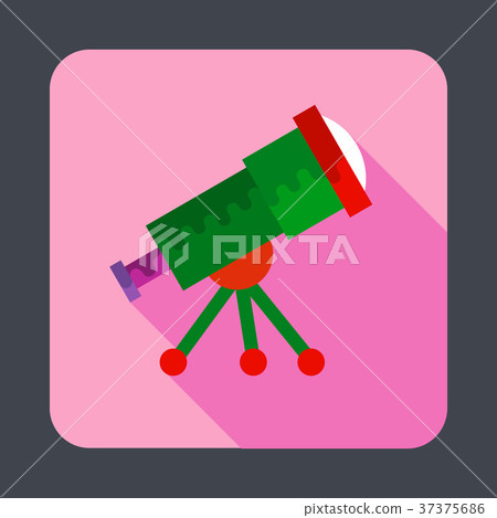 Telescope concept background, cartoon style 37375686