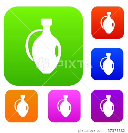 Clay jug set color collection 37375882